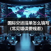 国际空运提单怎么填写(常见错误要规避) 国际空运提单怎么填写(常见错误要规避)