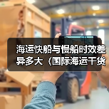 海运快船与慢船时效差异多大(国际海运干货知识分享)(图3) 海运快船与慢船时效差异多大(国际海运干货知识分享)(图3)