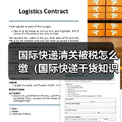 国际快递清关被税怎么缴(国际快递干货知识分享)(图4) 国际快递清关被税怎么缴(国际快递干货知识分享)(图4)