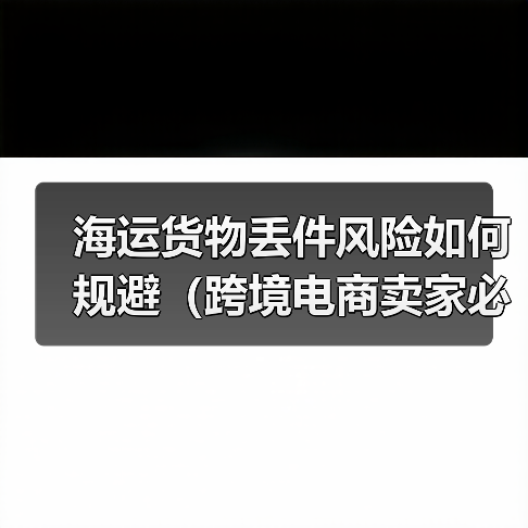 海运货物丢件风险如何规避(跨境电商卖家必看篇)(图4) 海运货物丢件风险如何规避(跨境电商卖家必看篇)(图4)