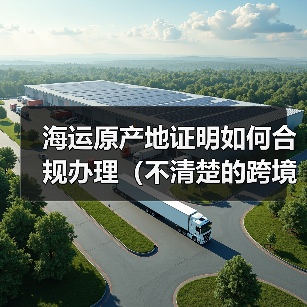 海运原产地证明如何合规办理(不清楚的跨境电商卖家看过来)(图1) 海运原产地证明如何合规办理(不清楚的跨境电商卖家看过来)(图1)