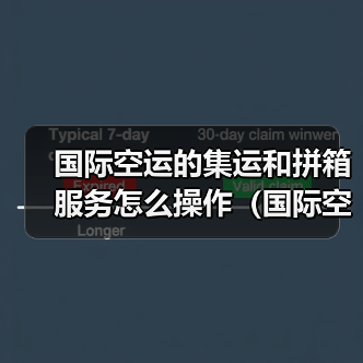 国际空运的集运和拼箱服务怎么操作(国际空运干货知识分享)(图1) 国际空运的集运和拼箱服务怎么操作(国际空运干货知识分享)(图1)