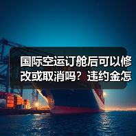 国际空运订舱后可以修改或取消吗?违约金怎么算(图3) 国际空运订舱后可以修改或取消吗?违约金怎么算(图3)
