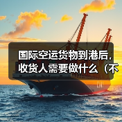 国际空运货物到港后,收货人需要做什么(不清楚的外贸人看过来)(图4) 国际空运货物到港后,收货人需要做什么(不清楚的外贸人看过来)(图4)