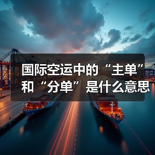 国际空运中的“主单”和“分单”是什么意思(不清楚的跨境电商卖家看过来)(图3) 国际空运中的“主单”和“分单”是什么意思(不清楚的跨境电商卖家看过来)(图3)