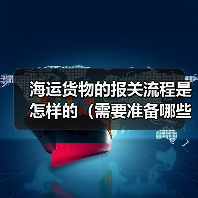 海运货物的报关流程是怎样的(需要准备哪些资料)(图4) 海运货物的报关流程是怎样的(需要准备哪些资料)(图4)