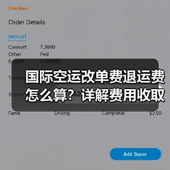 国际空运改单费退运费怎么算?详解费用收取标准(图3) 国际空运改单费退运费怎么算?详解费用收取标准(图3)
