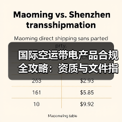 国际空运带电产品合规全攻略：资质与文件指南（图4）