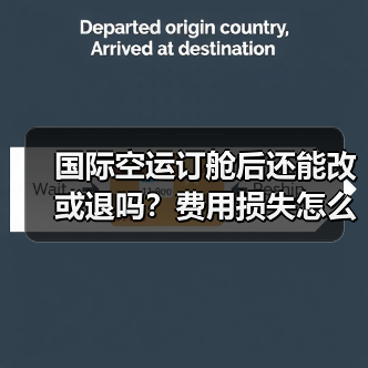 国际空运订舱后还能改或退吗?费用损失怎么算?(图4) 国际空运订舱后还能改或退吗?费用损失怎么算?(图4)
