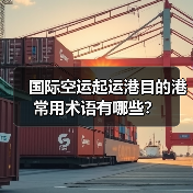 国际空运起运港目的港常用术语有哪些？（图4）