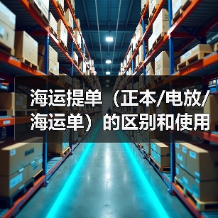 海运提单(正本/电放/海运单)的区别和使用场景(国际海运干货知识分享)(图3) 海运提单(正本/电放/海运单)的区别和使用场景(国际海运干货知识分享)(图3)