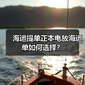 海运提单正本电放海运单如何选择?(图3) 海运提单正本电放海运单如何选择?(图3)