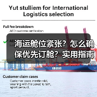 海运舱位紧张?怎么确保优先订舱?实用指南(图3) 海运舱位紧张?怎么确保优先订舱?实用指南(图3)