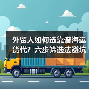 外贸人如何选靠谱海运货代？六步筛选法避坑指南（图1）